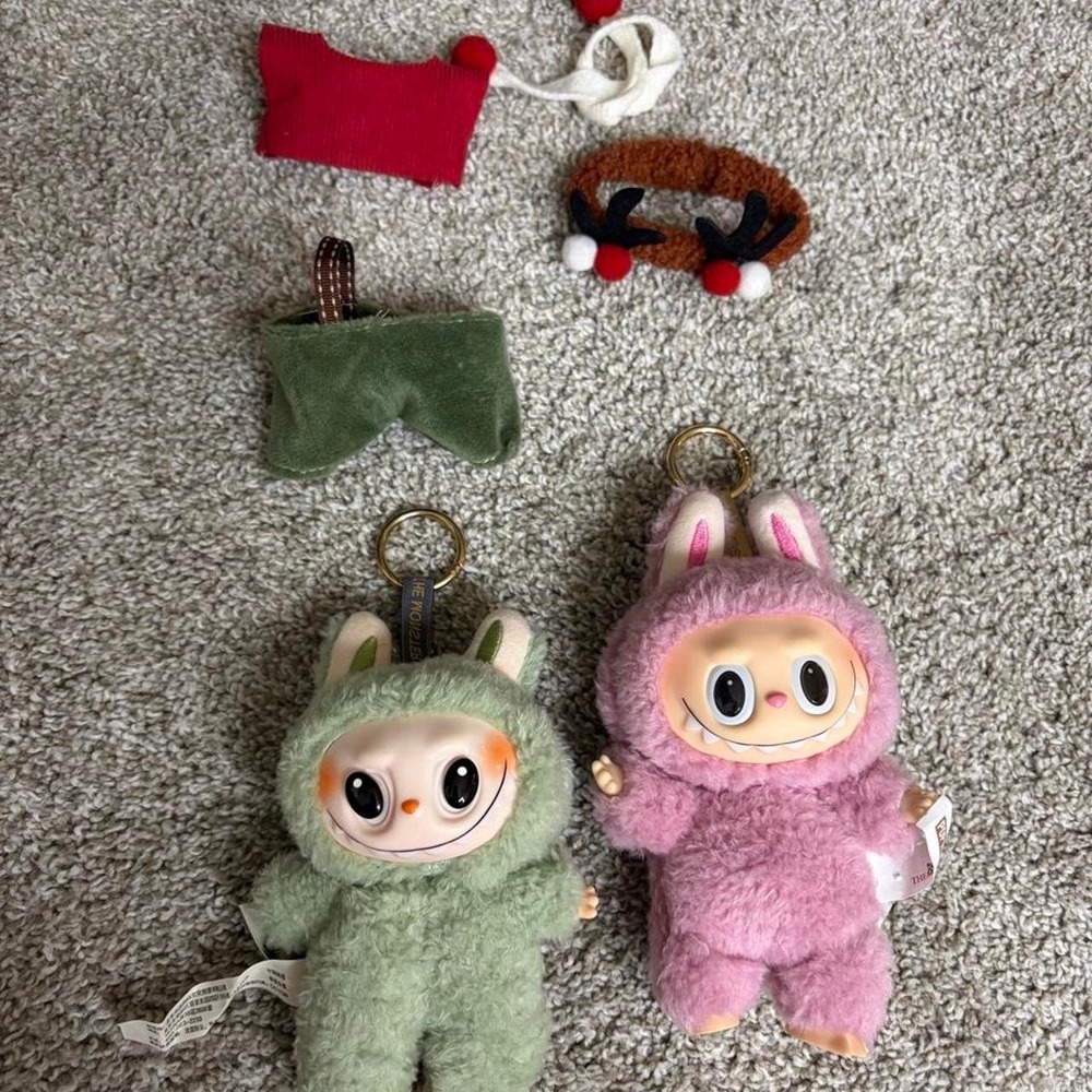 Pop Mart x Labubu green grape and lychee berry plush